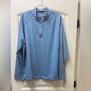 Tommy Bahama Light Blue Quarter Zip Pullover